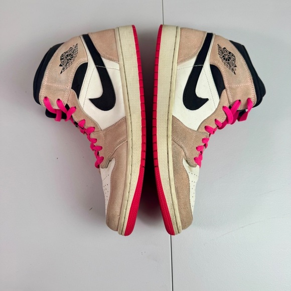 Air Jordan 1 Mid SE Crimson Tint Men’s Size 12 Pink Laces 852542-801 - Picture 3 of 10